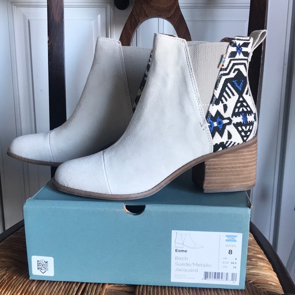 birch suede metallic jacquard women's esme boots